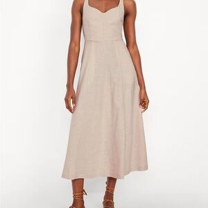 Old Navy Beige Midi Dress